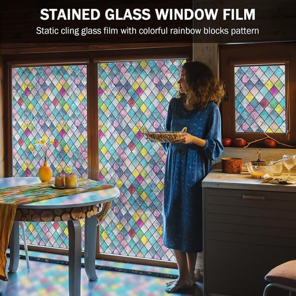 Fönsterfilm med målat glaseffekt, 45 cm x 1 m rulle-FA-
