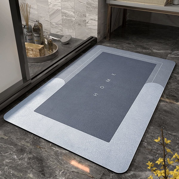 Mikrofiber blød bademåtte, skridsikker bademåtte, superabsorberende