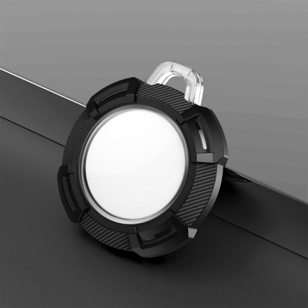 Robust og støtsikker AirTag-deksel med karbon-design black
