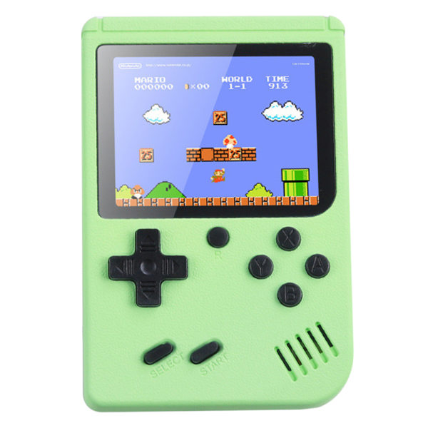 Indbyggede klassiske spil, der afholdes Retro videospilkonsol børnegave YTU green