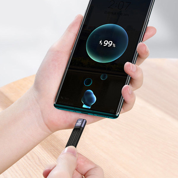 USB C til USB C-kabel - Holdbar USB-forlængerkabel - USB-han til USB-han-ledning - 10 Gbps dataoverføringsadapter til tablet a
