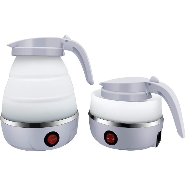 Folding Travel Kettle 600ml Electric Silicone Water Bottle