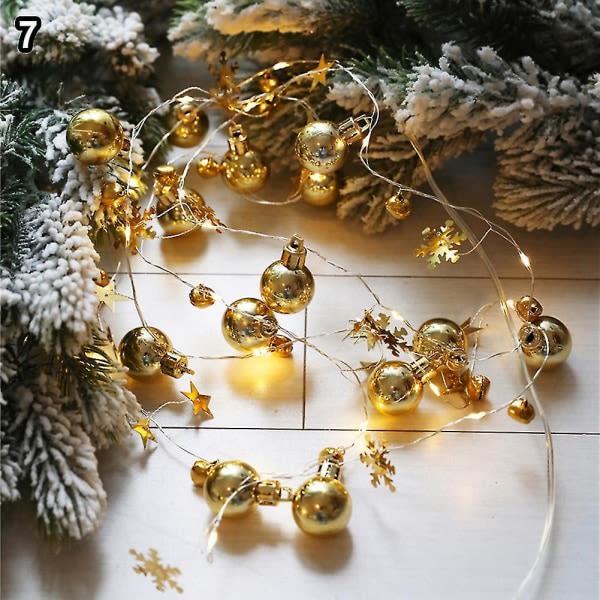 2m 20 Led kuparilanka kellovalosarja joululamppu ulko B