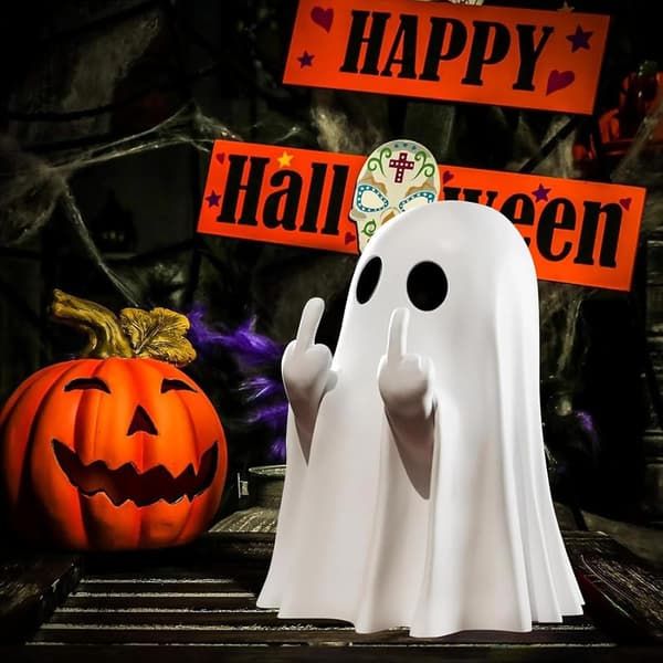 2-pakning Halloween Spøkelsesfingerdekorasjoner, Skummel Morsom Borddekor til Spøkelsesfest-FA-