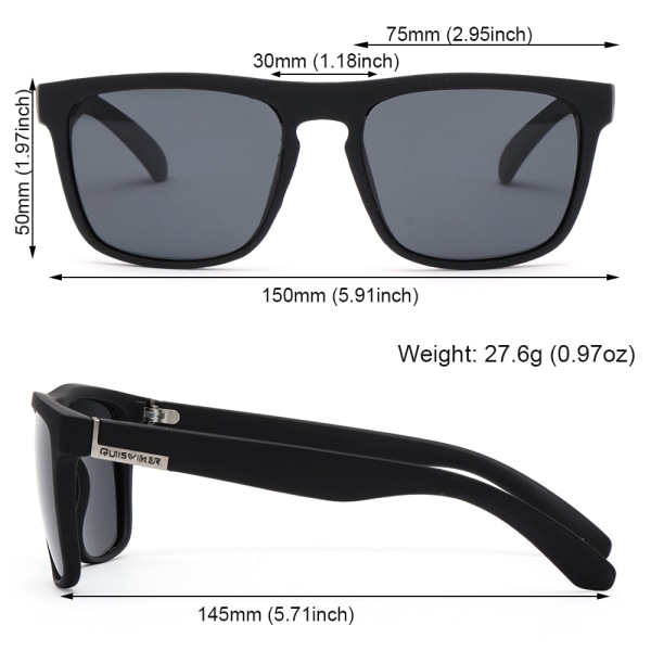 Polariserede solbriller Kørebriller Firkant solbriller Fiskebriller C12