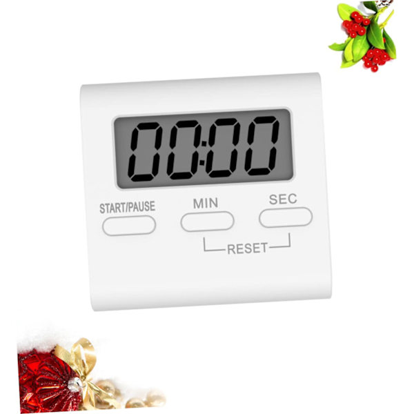 Kontortimer Børneklokke Timer Alarm Hvid