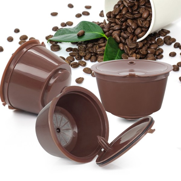 3 genopfyldningsbare Dolce Gusto kapsler genanvendelige pods filter