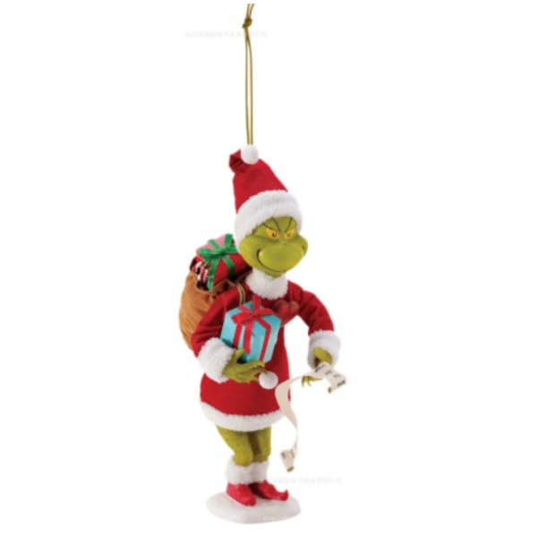 Julgrinch prydnad julgran hängande dekor figur hängsmycke G