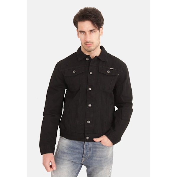 Duke Herr D555 London Trucker Denimjacka X-Large Svart X-Large Black