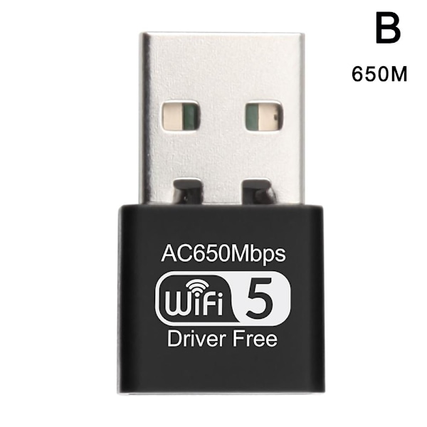 650 Mbps Mini USB Wifi-adapter trådlöst nätverkskort 802.11AC D