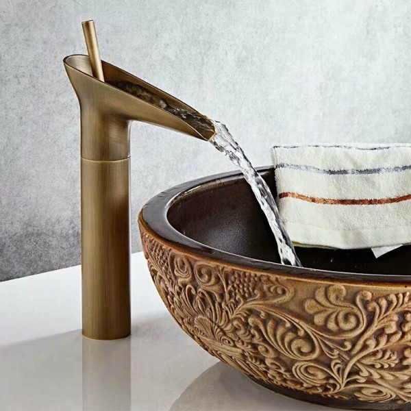 Basseng Blandebatteri Foss Blandebatteri Svart Retro Vanity Kran Br