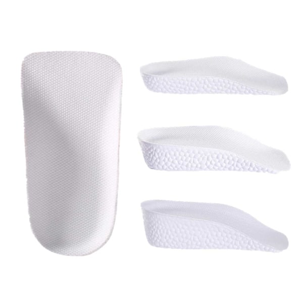 Bekväma Höjningssulor - Skoinlägg för Ökad Längd 2,5cm Vit white