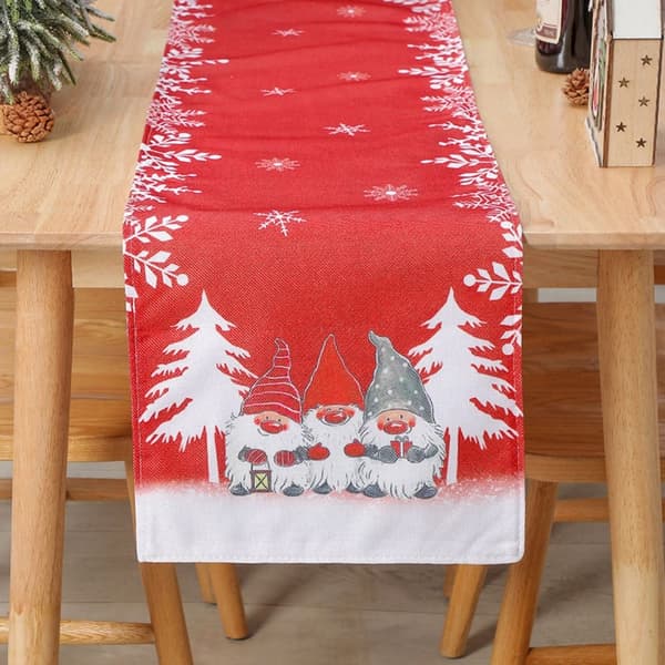 Julduk Snöflinga Pöytäliina HARMAA-FA6- Gray