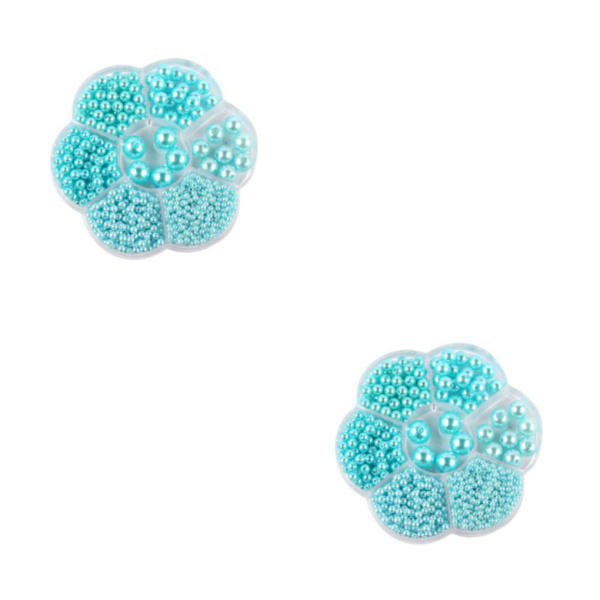 1/2/3/5 1150 st DIY-pärlor för att göra vackra smycken - ljusblå sky blue 2PCS