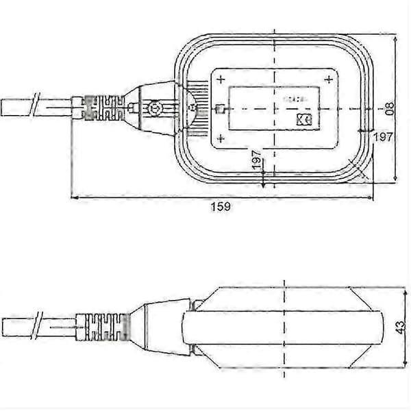 16A 250V 10m uimurikytkin uppopumpuille -FA-