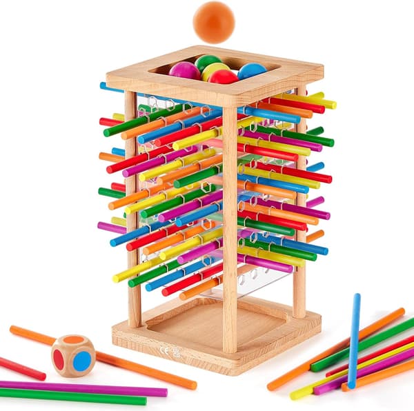 Multiplayer Wooden Board Game - Interactive Educational Toy for Logic and Spatial Skills