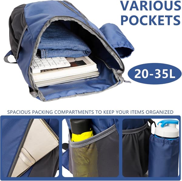 Lightweight Foldable Backpack, Small Hiking Backpack, Waterproof Packable Backpack for Men Women Kids, Durable Backpack for Outdoor Sports-FA-