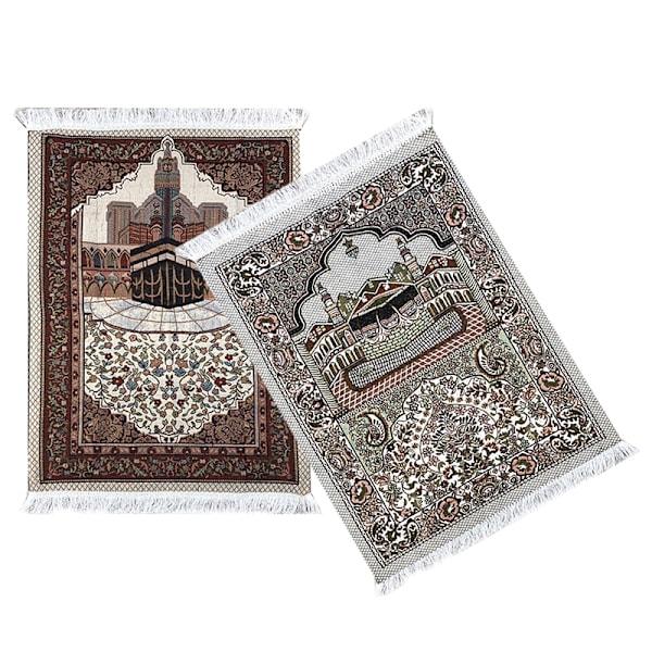 Muslimi rukousmatto islamille punotut matot vintage Eid A A