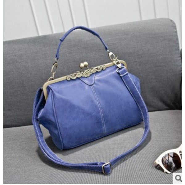 Dame Håndveske Retro Ny Dameveske Bærbar Skulder Crossbody Matt Gray