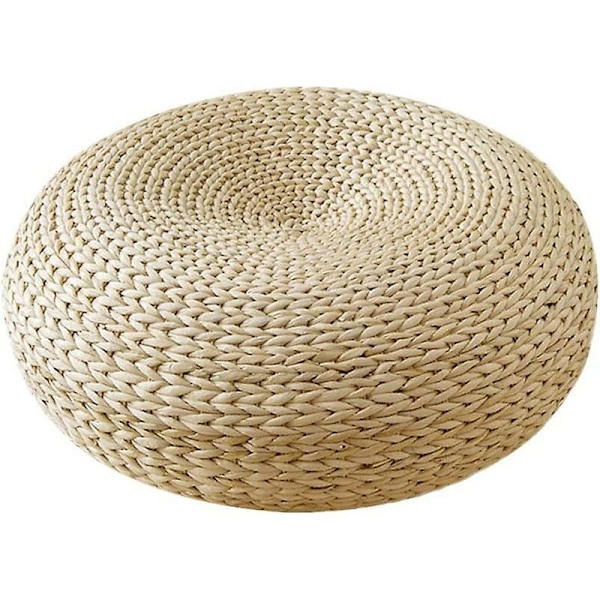 Halm Kudde Rattan Futon Meditationskudde Handvävd Futon T