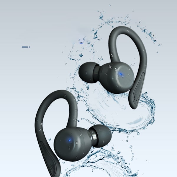 Öronkrok Bluetooth-hörlurar, vattentäta trådlösa hörlurar T40 Blue
