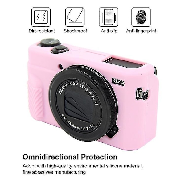 Silikonetui for Canon Eos G7 X Mark Ii (Rosa)