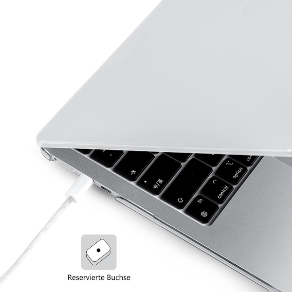 Etui kompatibel med NYA MacBook Air 13,6 tum M2 A2681, 2022 release, ultratyndt glat hårdt skal beskyttende etui, krystalklart