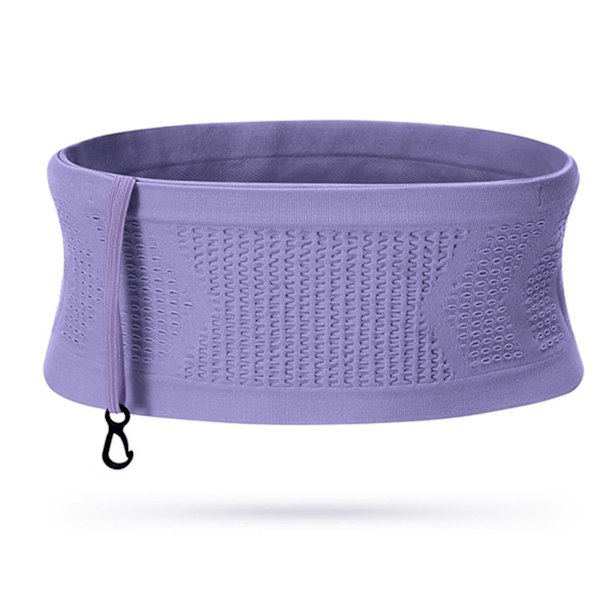 Multifunktionell stickad andningsbar dold midjeväska Bärbar Swe Purple Purple L