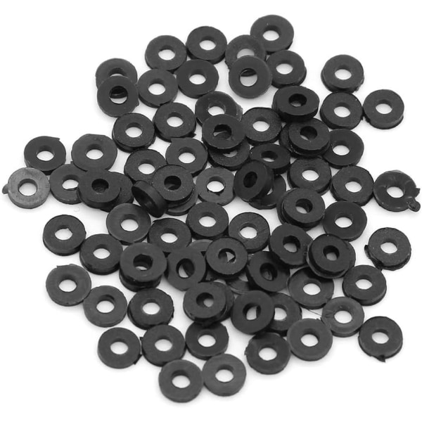 500ST svart nylon , bricka Distansbricka Bricka Sortimentsats M2 M2.5 M3 M4 M5 M6 M8 M10 platt bricka Sunmostar