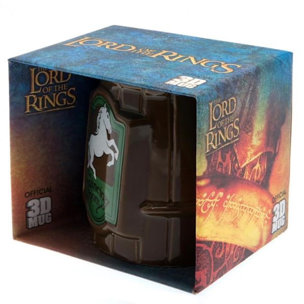 Ringenes Herre Prancing Pony 3D Krus En Størrelse Brun Brown One Size