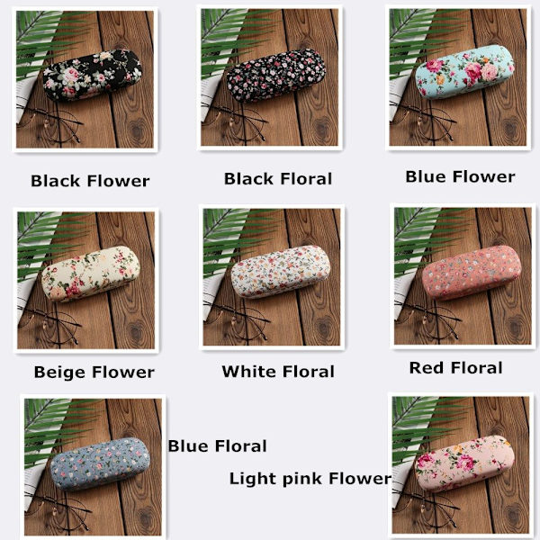 Brilleretui Solbriller Holder CASE BLOMMARBLOM sort black Flower-Flower
