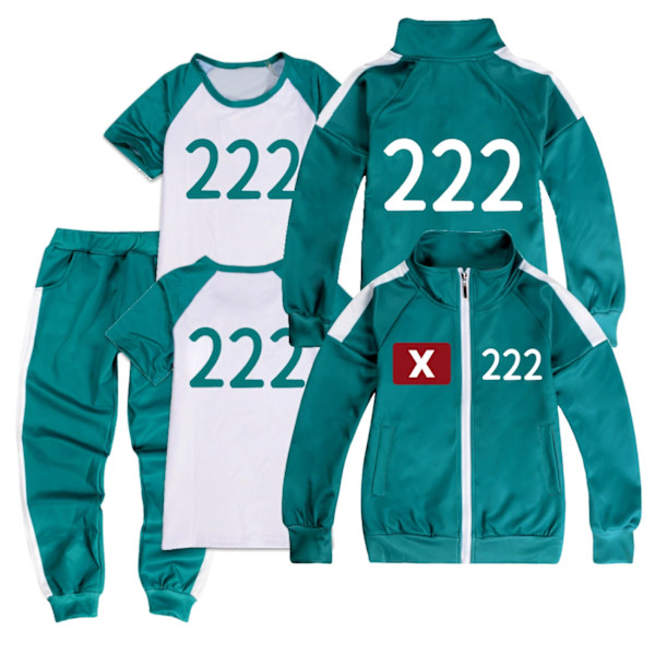 Squid 2 Selviytymispelisetti Lapsille Kolmiosainen Set Sporttivaatteet + T-paita + Housut kolmiosainen setti222 three piece set222 130cm