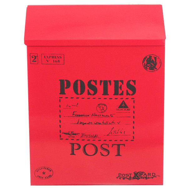 Väggmonterad brevlåda Tidningslåda Vintage väggmonterad postlåda Postlåda med lås 30x22cm 30x22cm