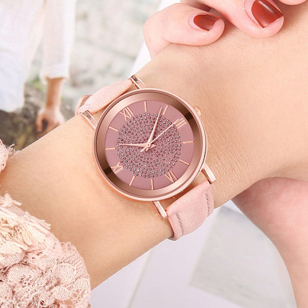 Klocka Quartz Armbandsur BRUN Brown