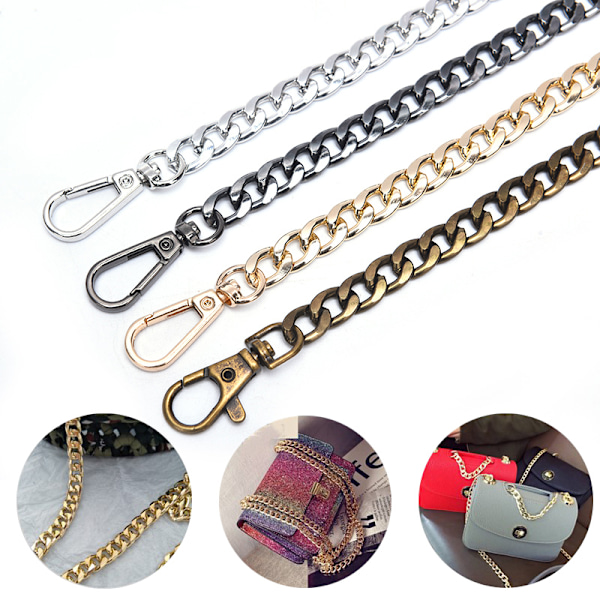 DIY-laukkuhihna Ketju Lompakonkahva Lompakonhihna Vaihto B Silver