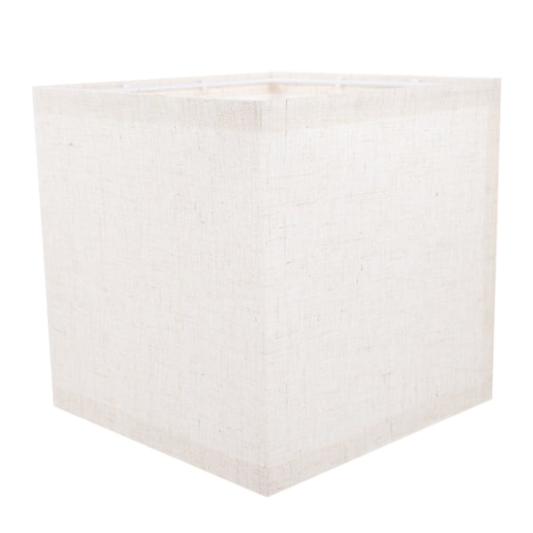 Tyglampskärm Enkel Lampskärm Bordlampaöverdrag Hängande Lampskärm Kvadratisk Lampskärm (e27)  (FMY) Beige Beige 20.00X20.00X20.00CM