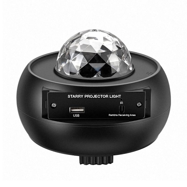 Galaxylampe / Natlampe / Stjernehimmel Projektor med Bluetooth black Plastic