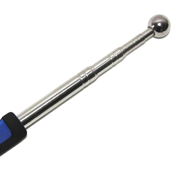 2 st 140 cm Rostfritt Stål Bärbar Teleskopisk Social Distans Sticka, Utbyggbar Handhållen Social Pointer Stick Mät Social Distans (Blå)