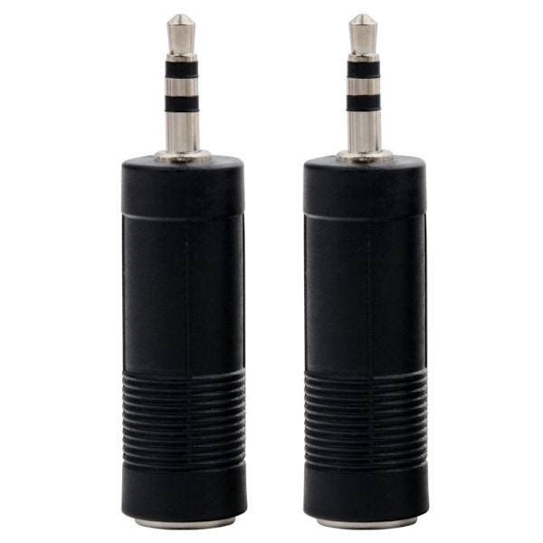 3,5 mm:n uros - 6,5 mm:n naaras mikrofonimuunnin, 2 kpl