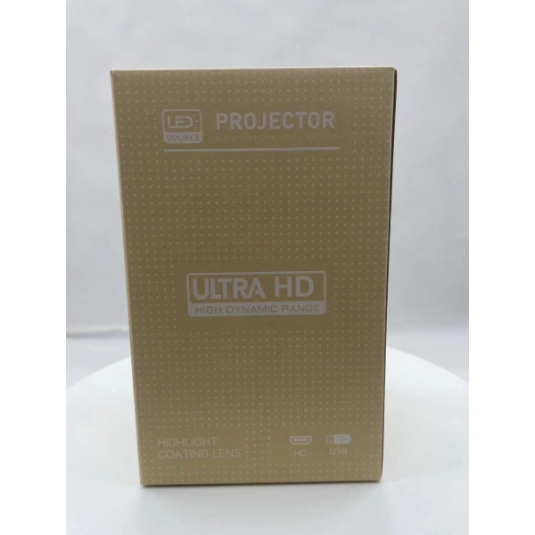 Projektor 4K Android 11 Dobbel Wifi6 200 Bt5.0 1080p 1280*720p Hvit