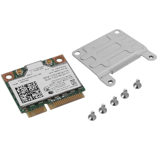 Dubbelbands Ac1200 Trådlös Adapter för Intel 7260 7260hmw Ac Mini Pci-e Kort 2.4g/5g Wifi + Bluetooth