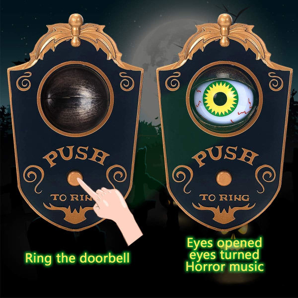 Halloween-dørklokke, Eyeball Lightup Eyeball dørklokke dekor