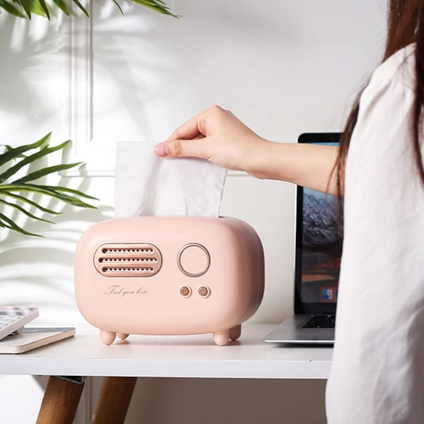 Kestävä ja käytännöllinen retro-muovista valmistettu nenäliina-annostelija kotiin ja kylpyhuoneeseen