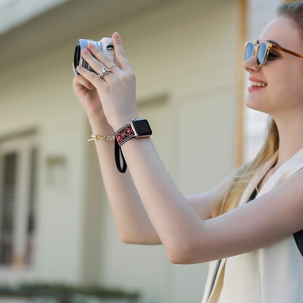 Elastisk rem kompatibel med Apple Watch-rem Scrunchies