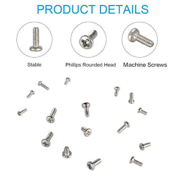 800 kpl Pieni Ruuvisetti Pienet Ruuvit Micro Screws Set