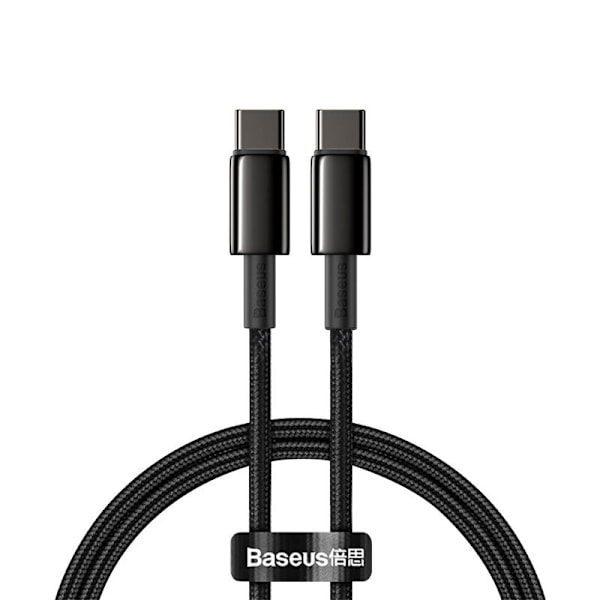 Baseus Tungsten Gold USB-C til USB-C kabel, 100W, 5A, 1m