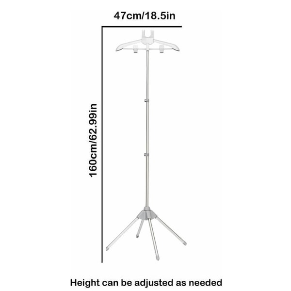 Golvmonterat Strykställ Steamer Stand GRÅ Grey