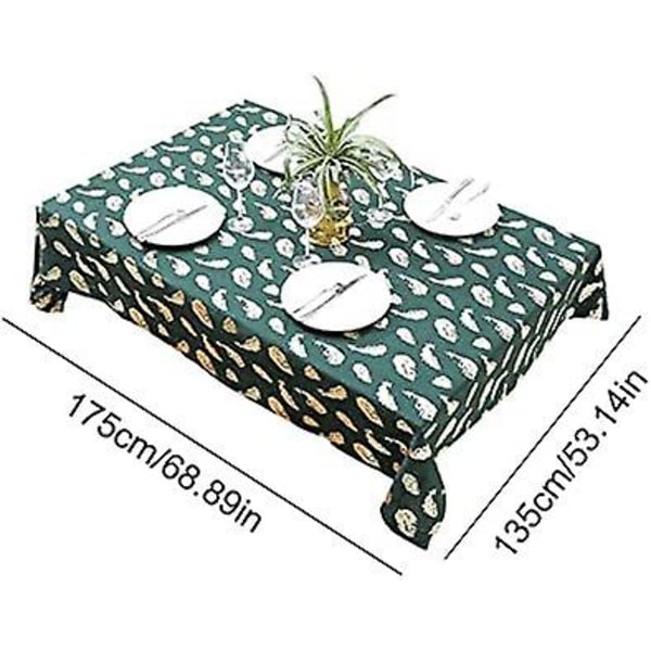 Polyester Rectangular Christmas Tablecloth, Stain Resistant