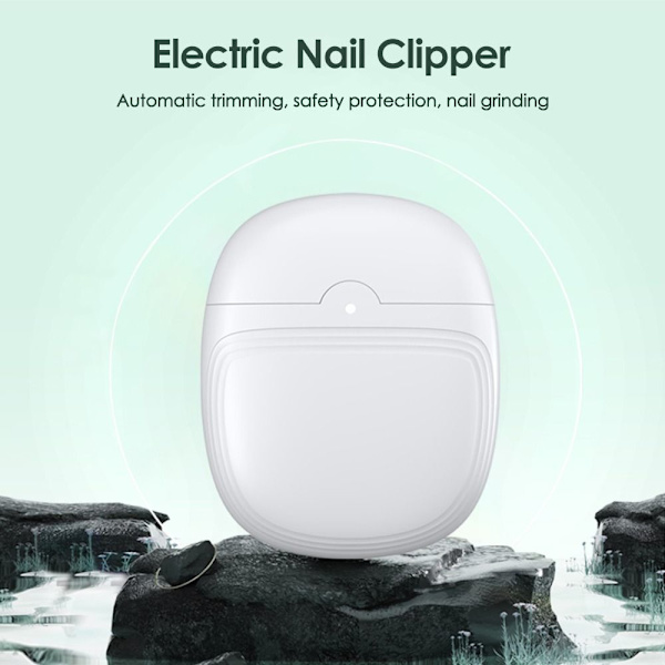 Elektrisk Nagelsax Nagelklippare VIT White