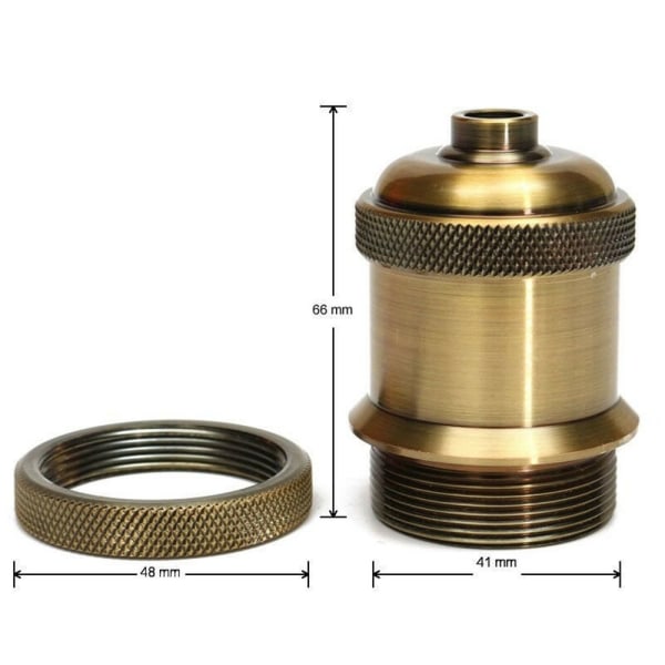 Lamppidike Industrilamppu Tarvikkeet Antikki Vintage Retro Edison ES E27 Liitäntä